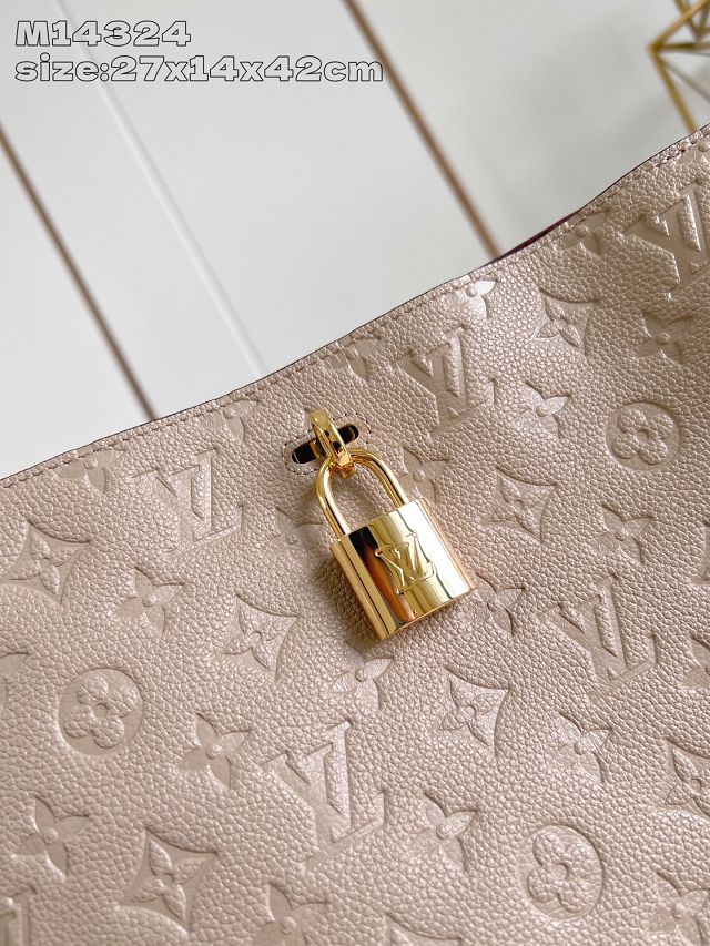 Louis vuitton original calfskin anytime MM M14658 grey