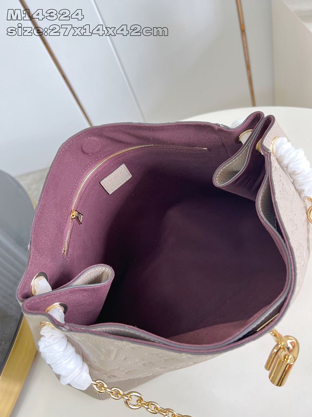 Louis vuitton original calfskin anytime MM M14658 grey