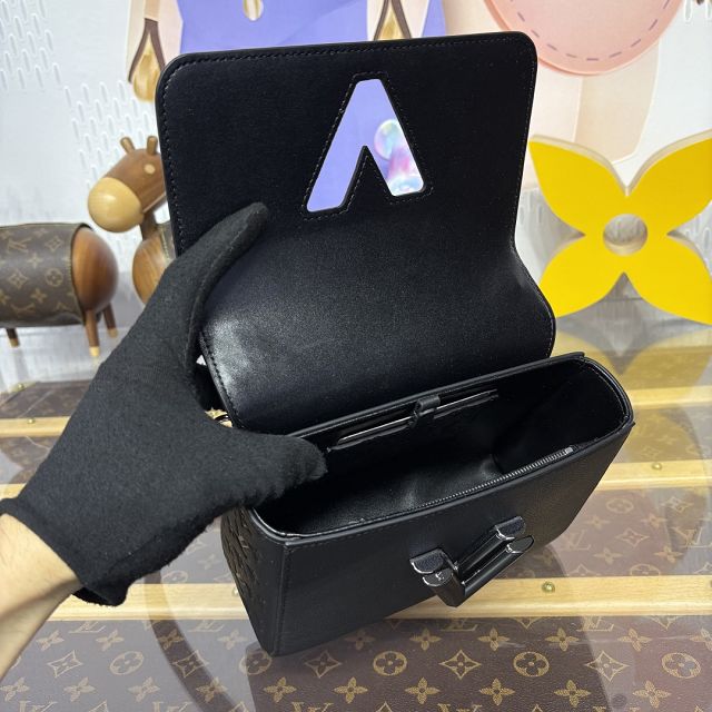 Louis vuitton original calfskin twist pm slim M14636 black