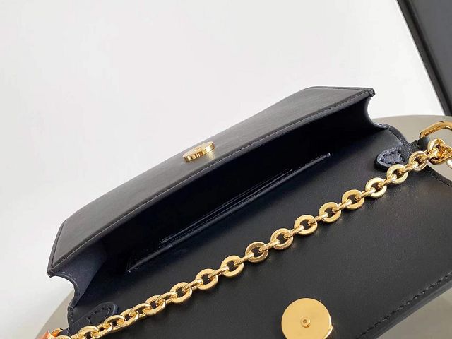 Louis vuitton original calfskin wallet on chain bloom M14564 black