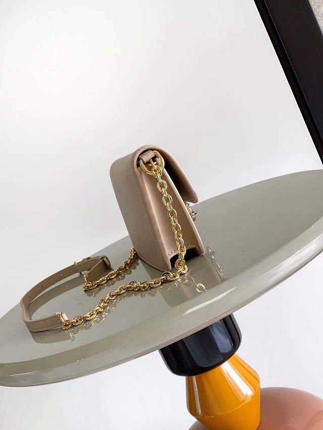 Louis vuitton original calfskin wallet on chain bloom M14581 apricot