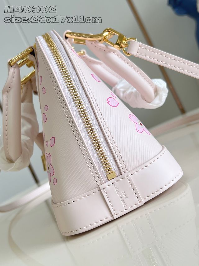 Louis vuitton original epi leather alma BB M13104 light pink