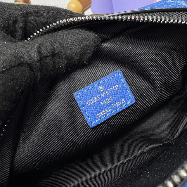 Louis vuitton original monogram canvas alpha messenger bag M31016 blue