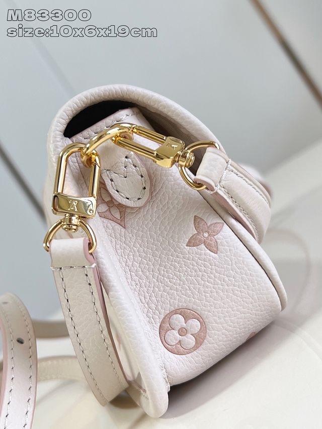 Louis vuitton original calfskin nano diane M13642 white