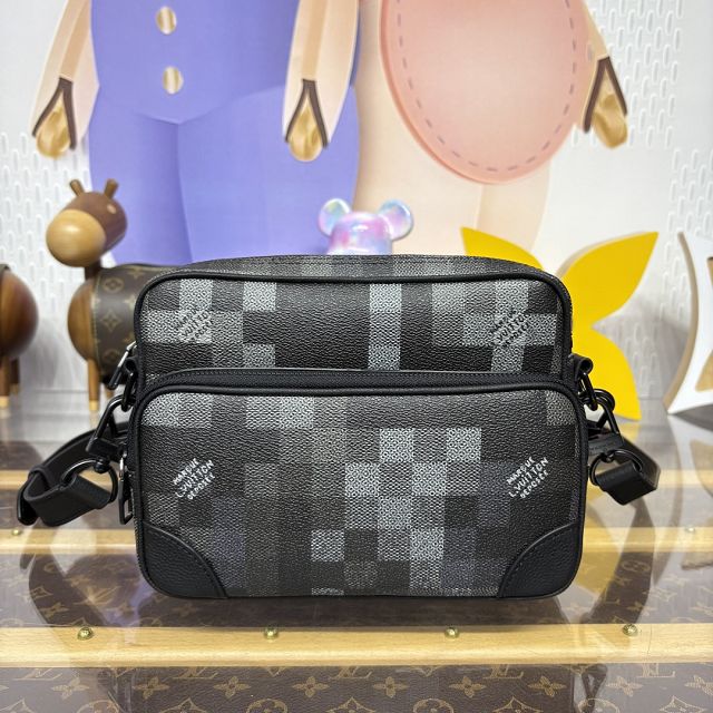 Louis vuitton original damier canvas nil city bag M14988 black