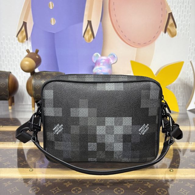 Louis vuitton original damier canvas nil city bag M14988 black