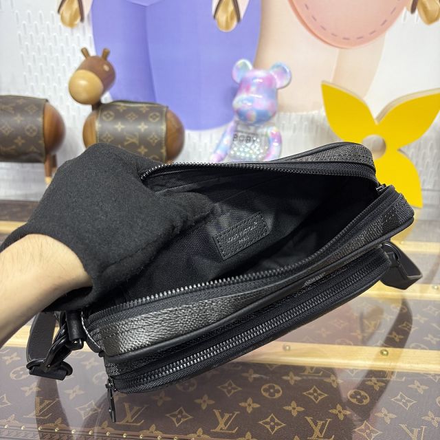 Louis vuitton original damier canvas nil city bag M14988 black