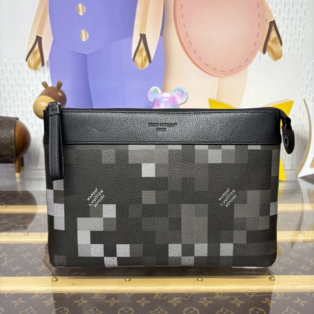 Louis vuitton original damier canvas pochette voyage souple M14926