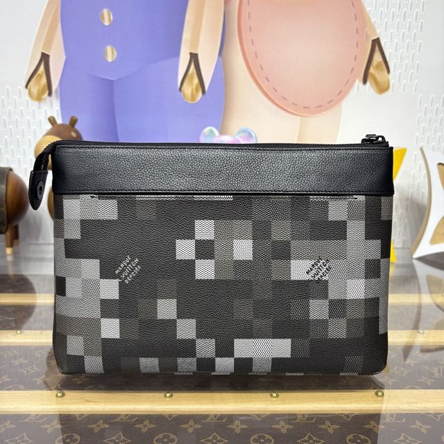 Louis vuitton original damier canvas pochette voyage souple M14926