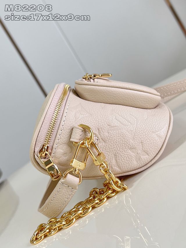 Louis vuitton original calfskin mini bumbag M13827 dune