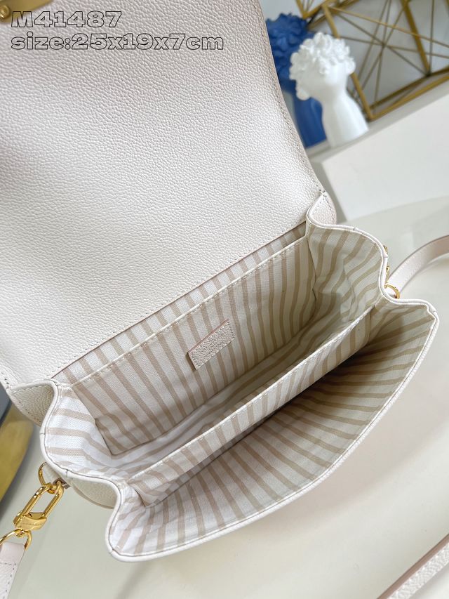 Louis vuitton original calfskin pochette metis M14977 white