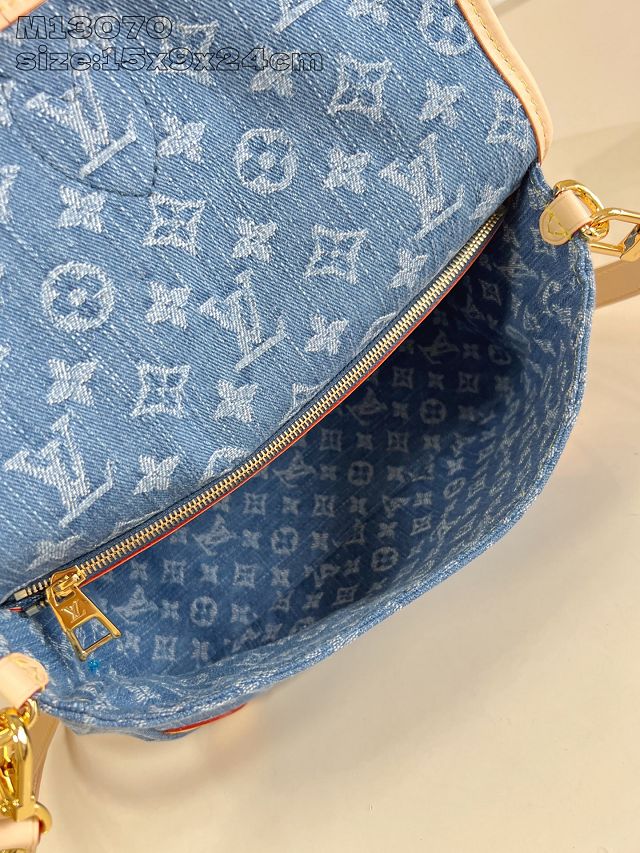 Louis vuitton original denim diane satchel M13070 blue
