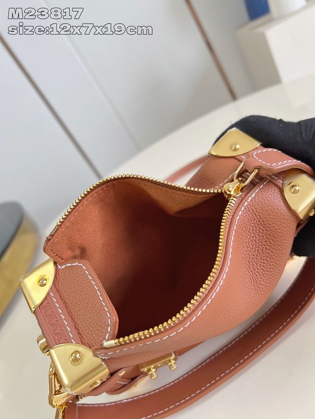 Louis vuitton original soft calfskin side trunk pm M15224 brown