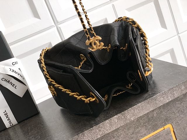 CC original grained calfskin 25 mini handbag AS5631 black
