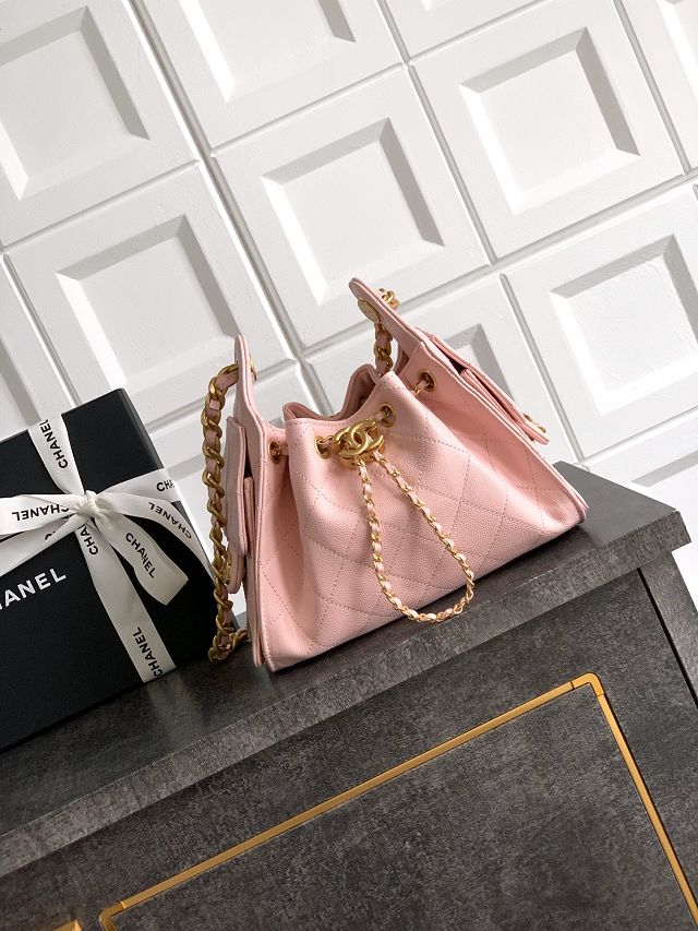 CC original grained calfskin 25 mini handbag AS5631 pink