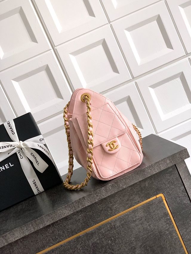 CC original grained calfskin 25 mini handbag AS5631 pink