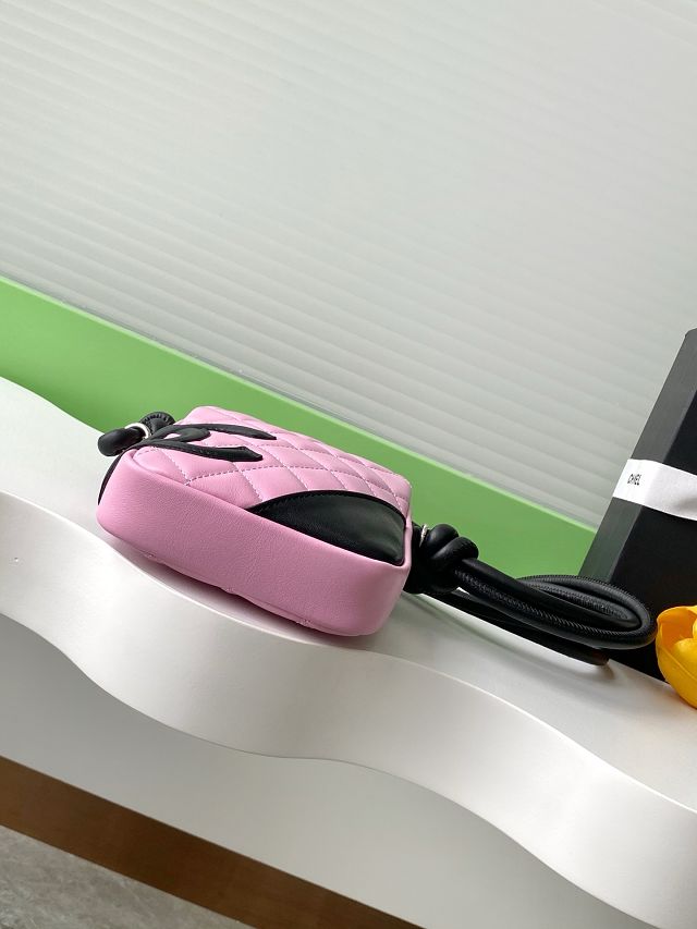 CC original lambskin mini camera bag AS6325 pink