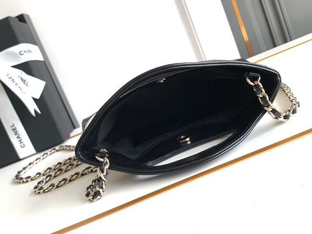 CC original lambskin nano 31 bag AS3656 black&white