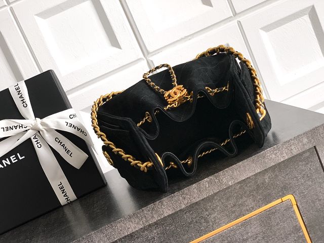 CC original suede 25 mini handbag AS5631 black