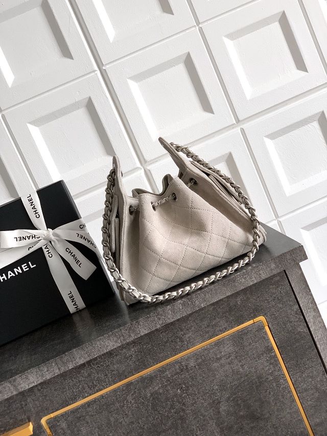 CC original suede 25 mini handbag AS5631 grey