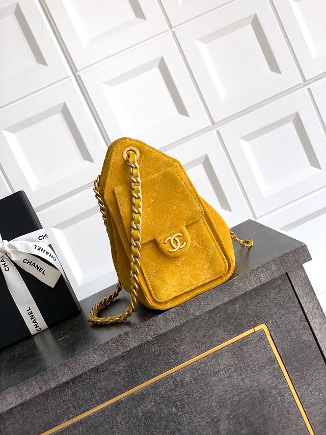 CC original suede 25 mini handbag AS5631 yellow