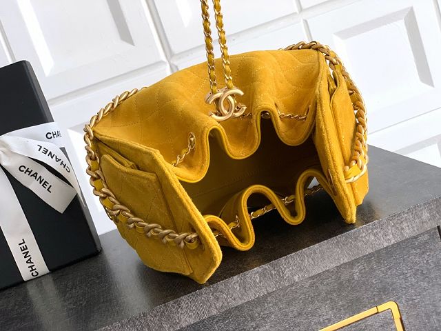 CC original suede 25 mini handbag AS5631 yellow