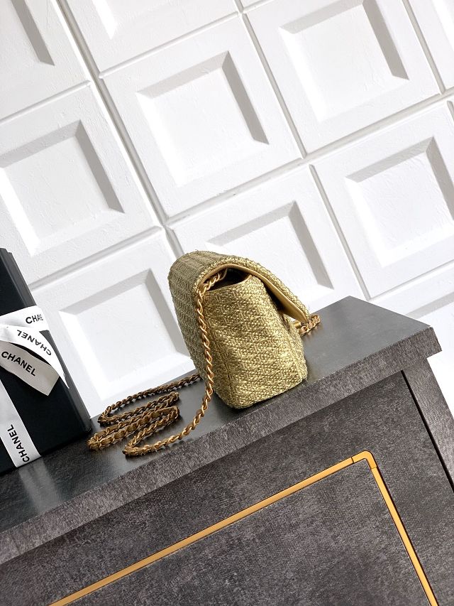 CC original tweed mini flap bag AS5279 gold