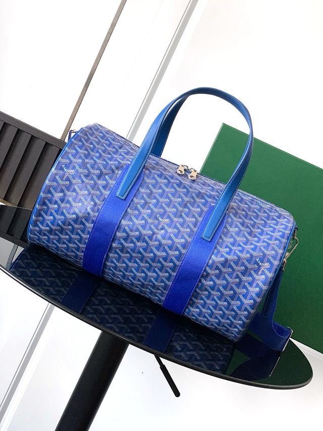 Goyard original canvas barrel 40 sports bag GY0124 blue