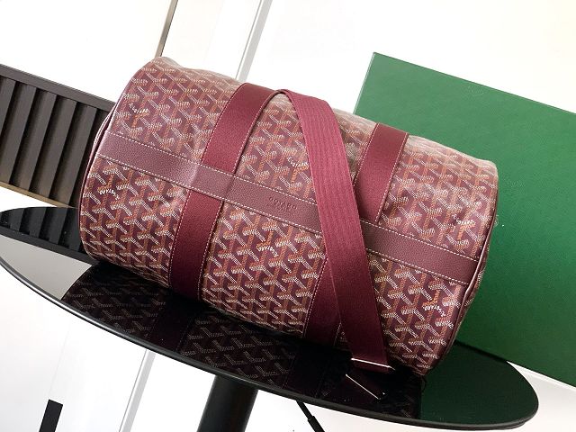 Goyard original canvas barrel 40 sports bag GY0124 bordeaux