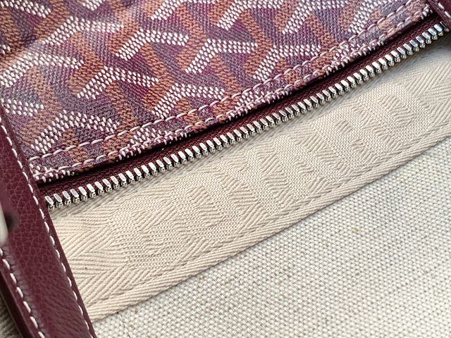 Goyard original canvas barrel 40 sports bag GY0124 bordeaux