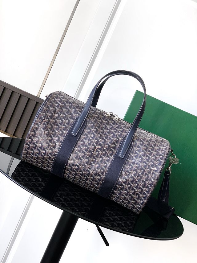 Goyard original canvas barrel 40 sports bag GY0124 dark blue