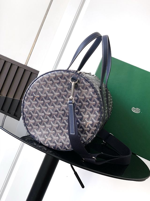 Goyard original canvas barrel 40 sports bag GY0124 dark blue