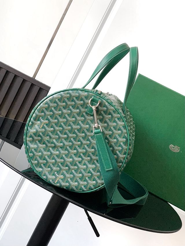 Goyard original canvas barrel 40 sports bag GY0124 green