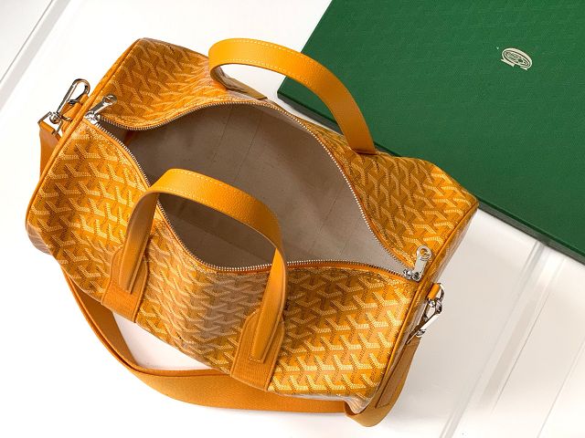 Goyard original canvas barrel 40 sports bag GY0124 yellow