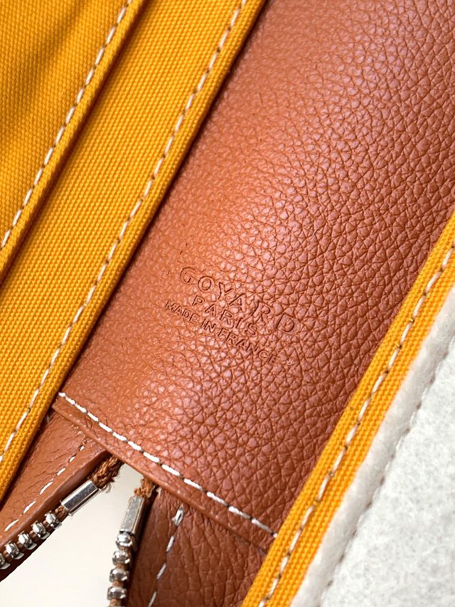 Goyard original canvas compagnon universel A4 bag GY0123 brown	