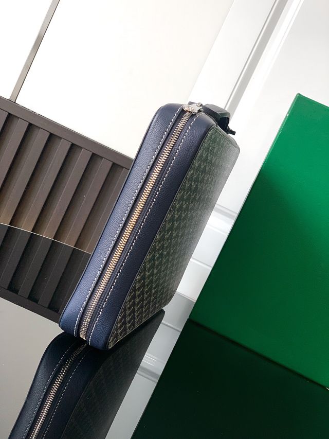 Goyard original canvas compagnon universel A4 bag GY0123 dark blue