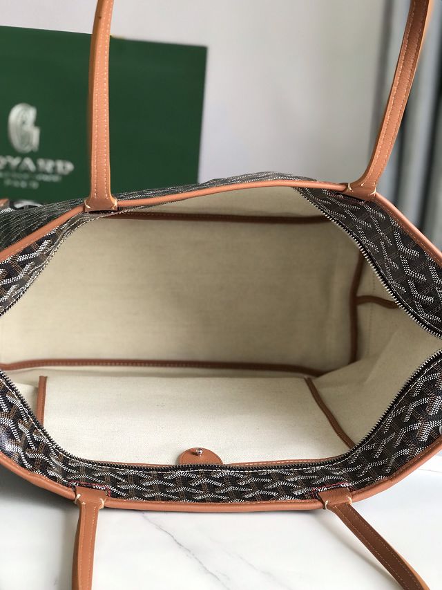 Goyard original canvas artois mm handbag GY0130 brown