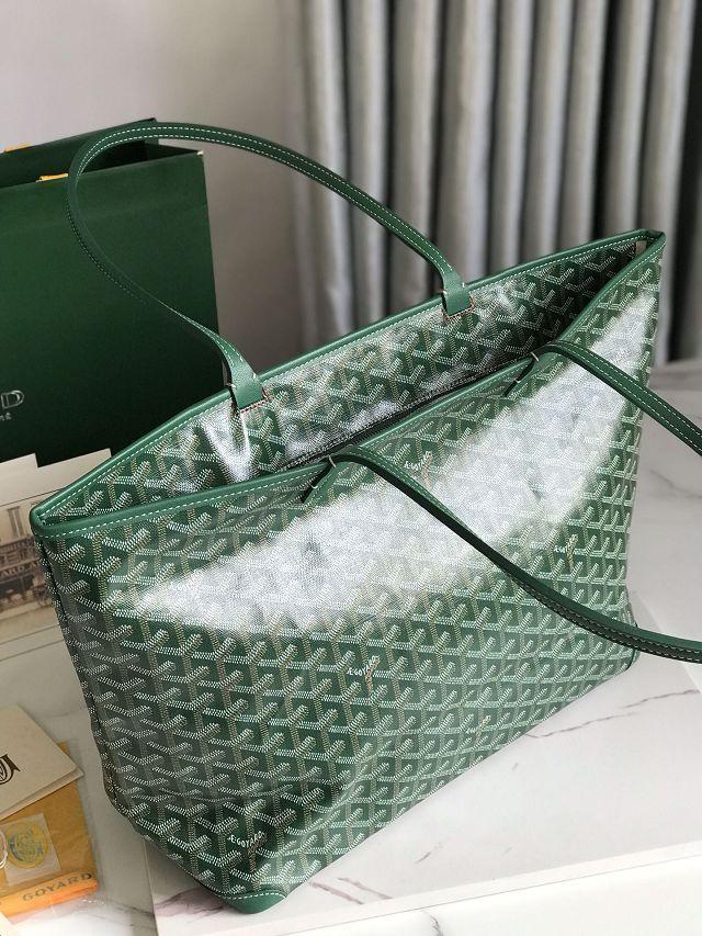 Goyard original canvas artois mm handbag GY0130 green