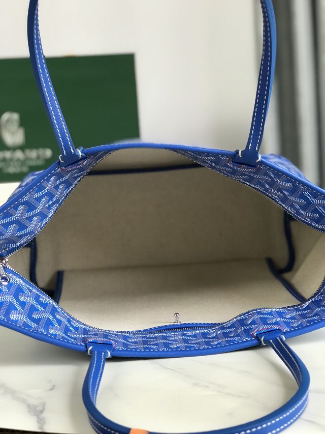 Goyard original canvas artois pm handbag GY0128 blue