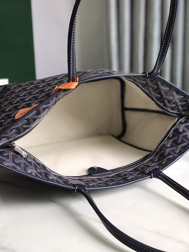 Goyard original canvas artois pm handbag GY0128 dark blue