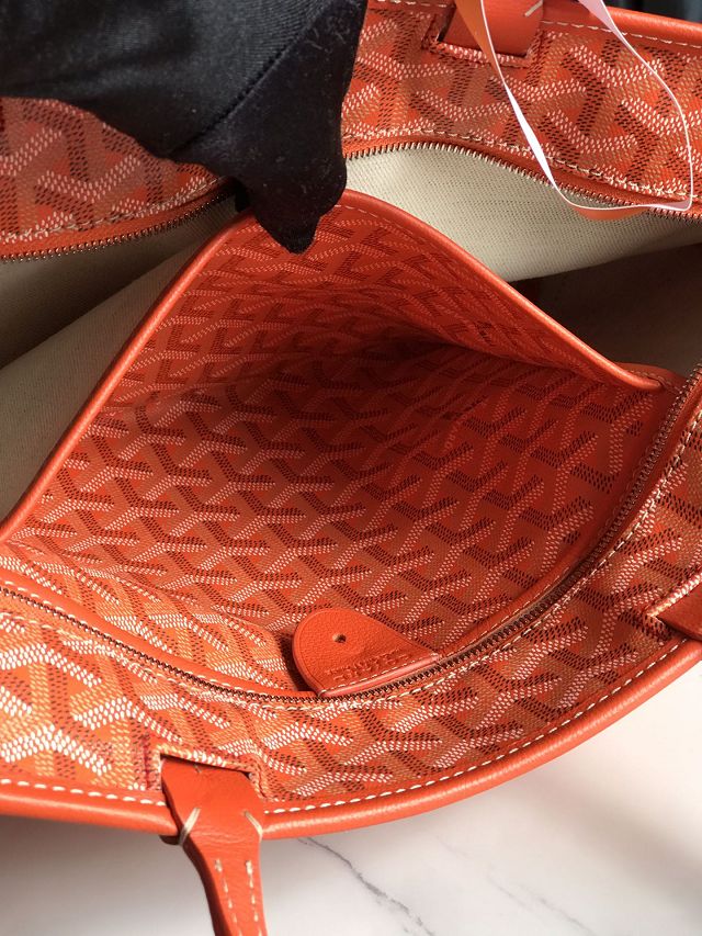 Goyard original canvas artois pm handbag GY0128 orange
