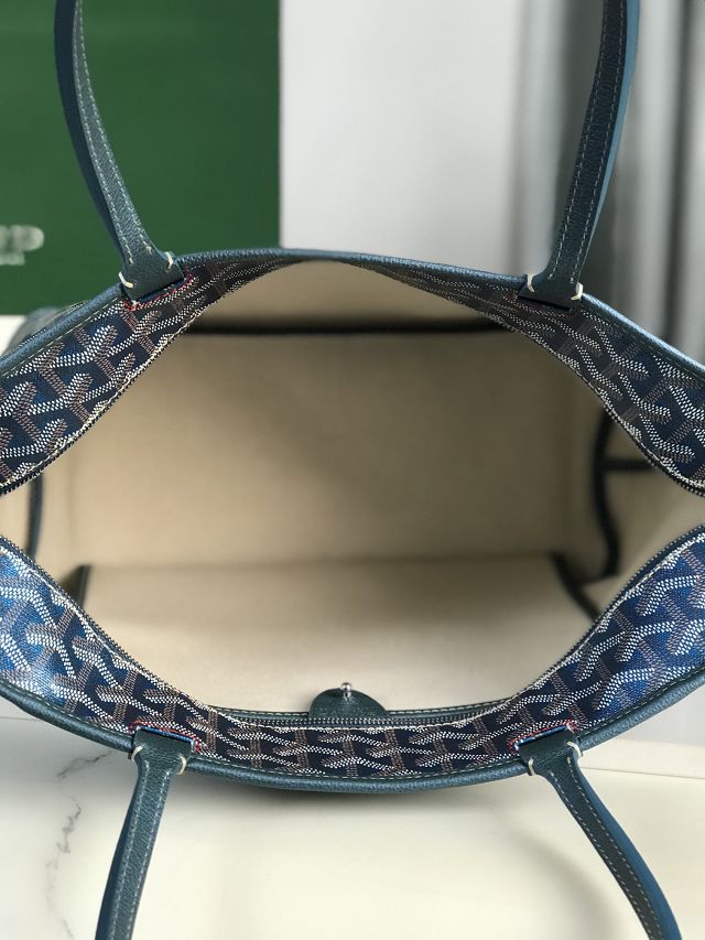 Goyard original canvas artois pm handbag GY0128 pearly blue