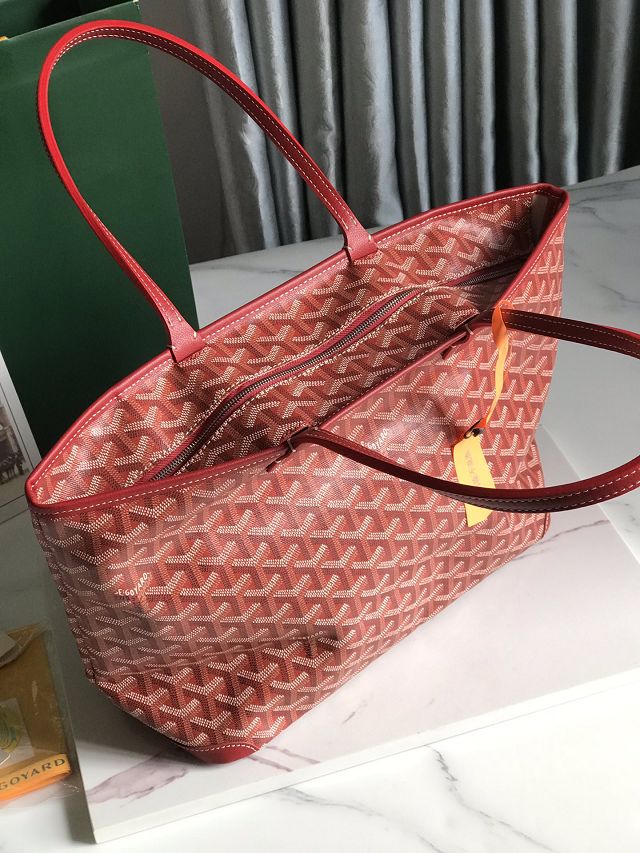 Goyard original canvas artois pm handbag GY0128 red