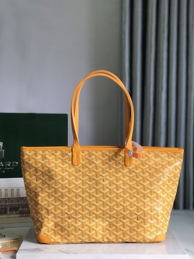 Goyard original canvas artois pm handbag GY0128 yellow