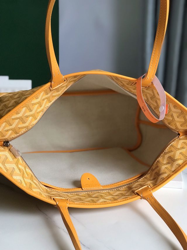 Goyard original canvas artois pm handbag GY0128 yellow