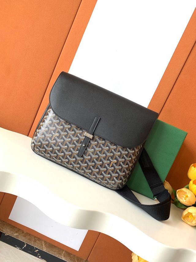 Goyard original canvas coursier messenger bag GY0126 black