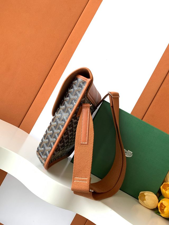 Goyard original canvas coursier messenger bag GY0126 brown