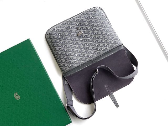 Goyard original canvas coursier messenger bag GY0126 grey
