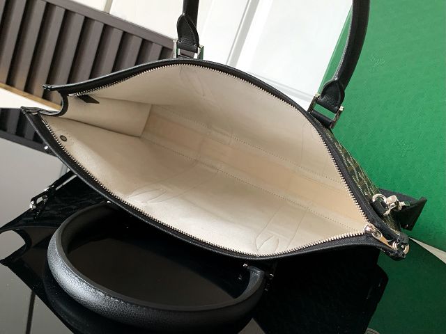 Goyard original canvas morvan document case GY0125 black