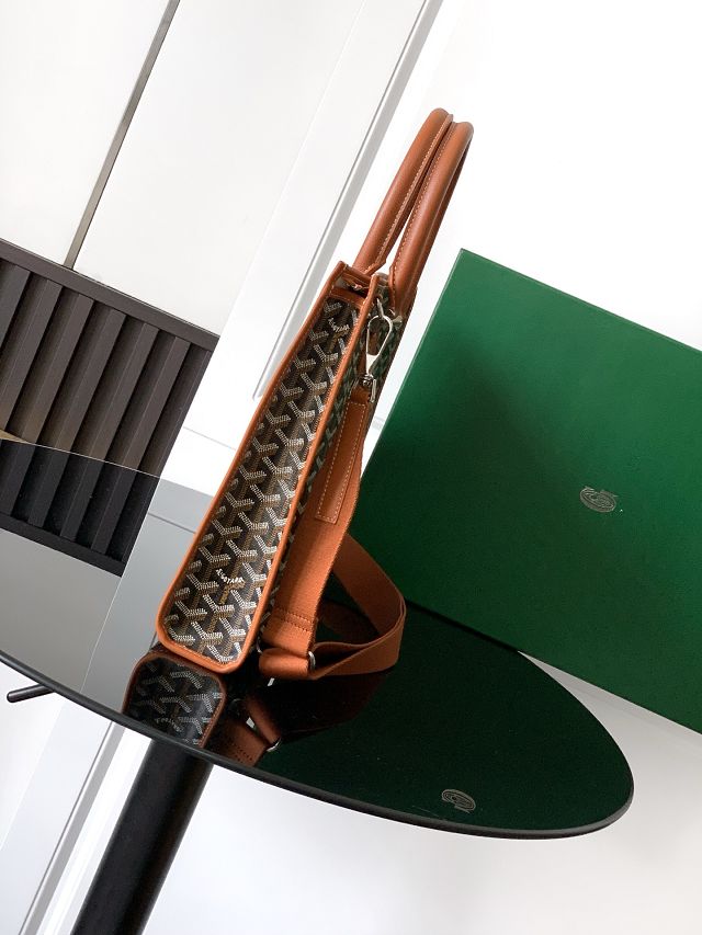 Goyard original canvas morvan document case GY0125 brown